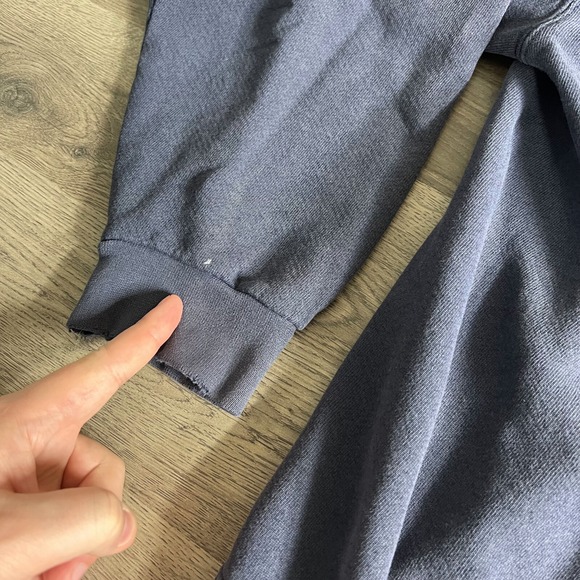 VTG Nike‎ Hoodie Mens XL Center Swoosh Spellout Distressed Faded 90s Made in USA - Picture 10 of 14